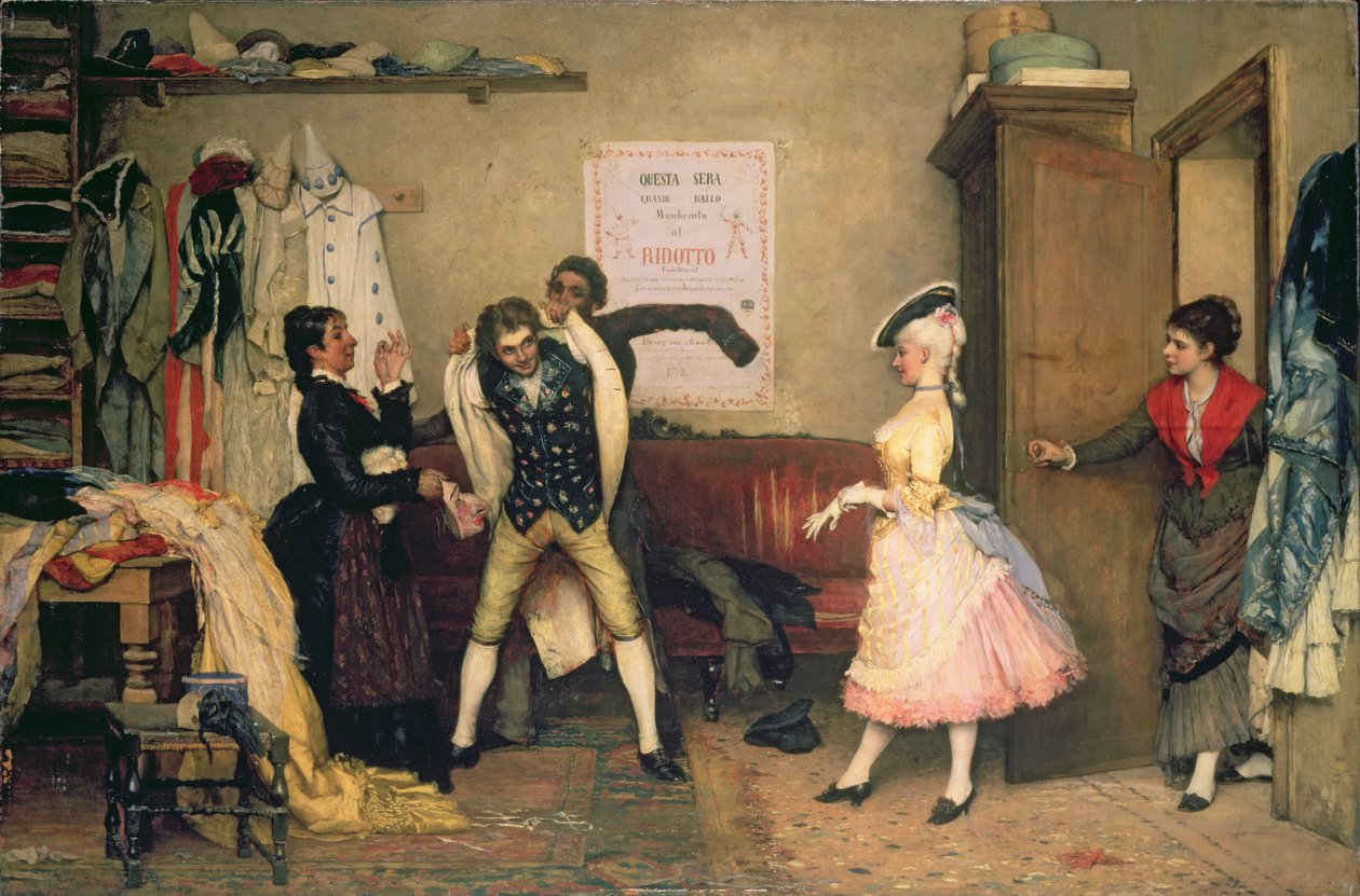 Strój na maskaradę autorstwa Eugen von Blaas