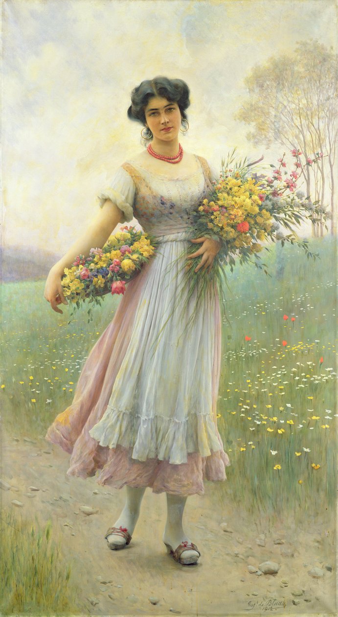 Wiosenne kwiaty autorstwa Eugen von Blaas