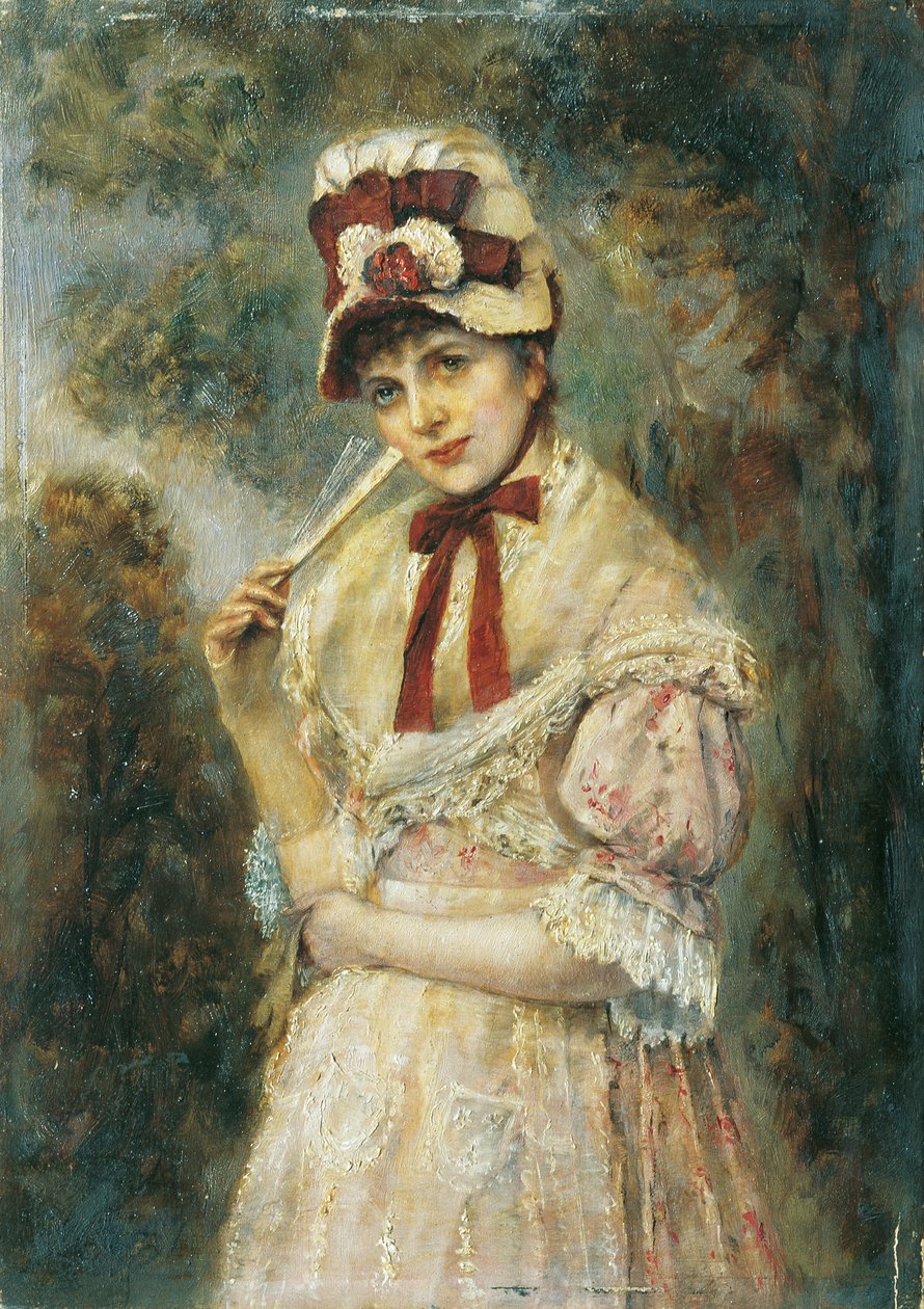 portret damy autorstwa Eugen Horstig