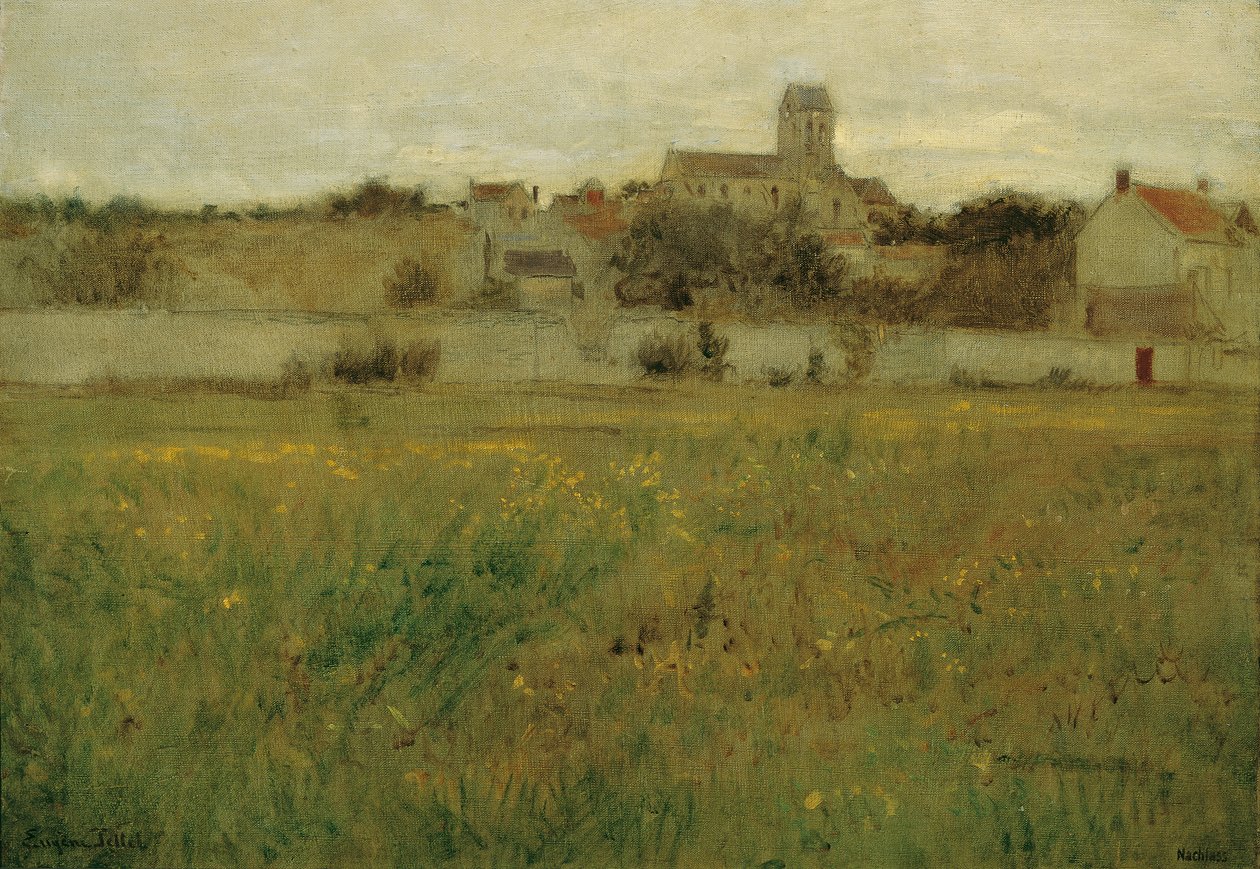 Widok z Auvers-sur-Oise autorstwa Eugen Jettel
