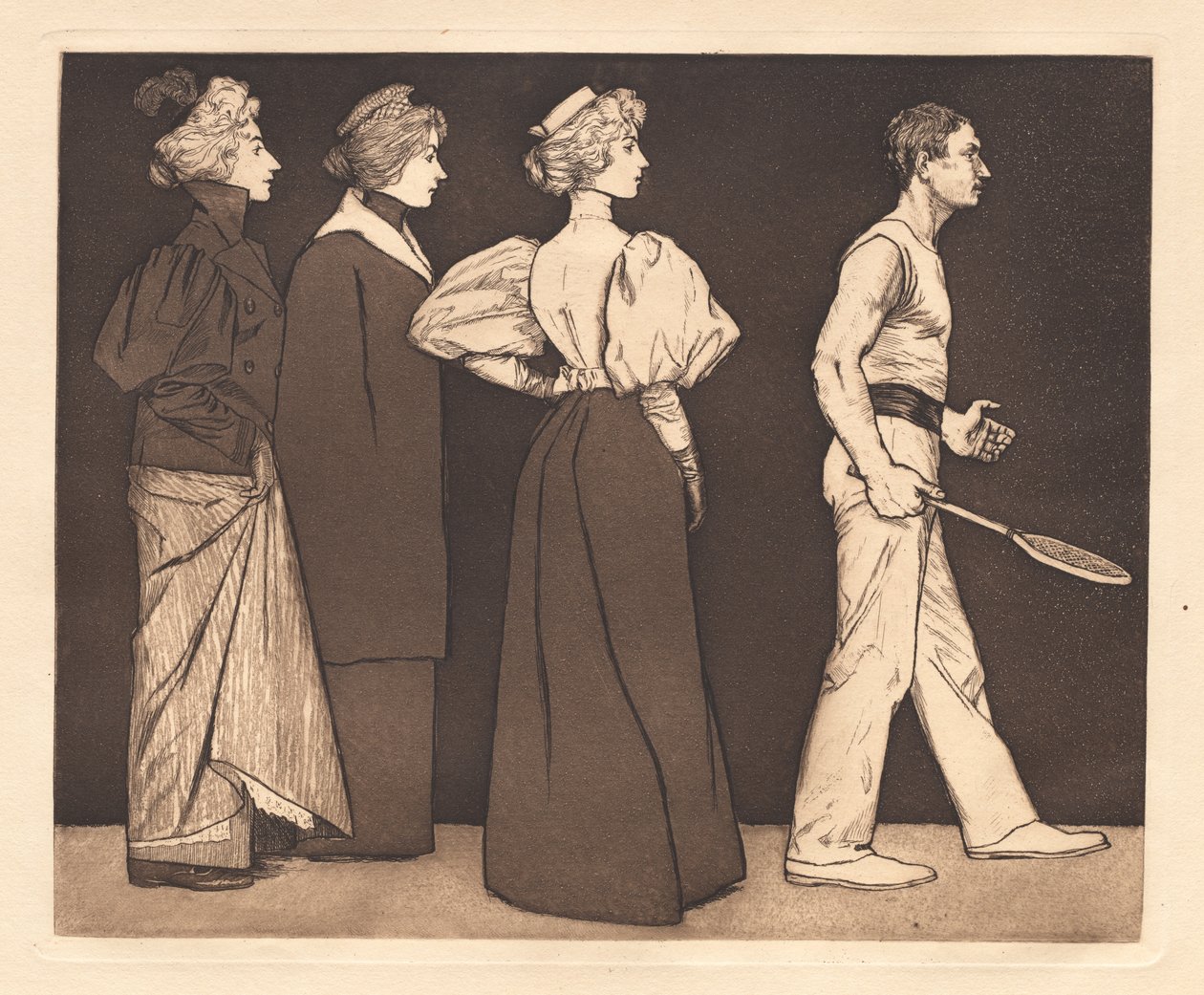Tenisista , 1896. autorstwa Eugen Kirchner