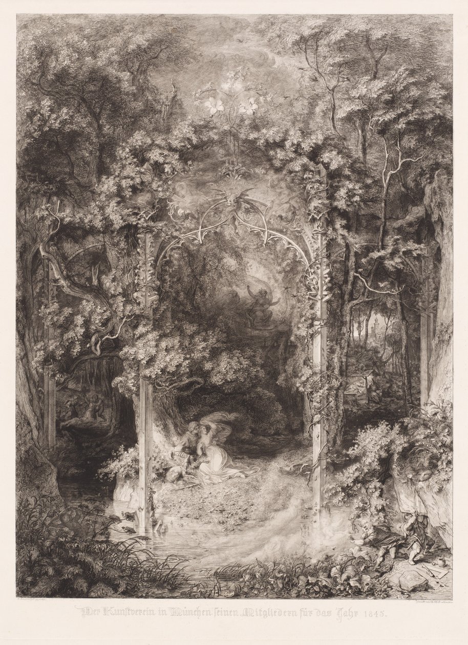 Das Waldfräulein (Pani lasu) autorstwa Eugen Napoleon Neureuther