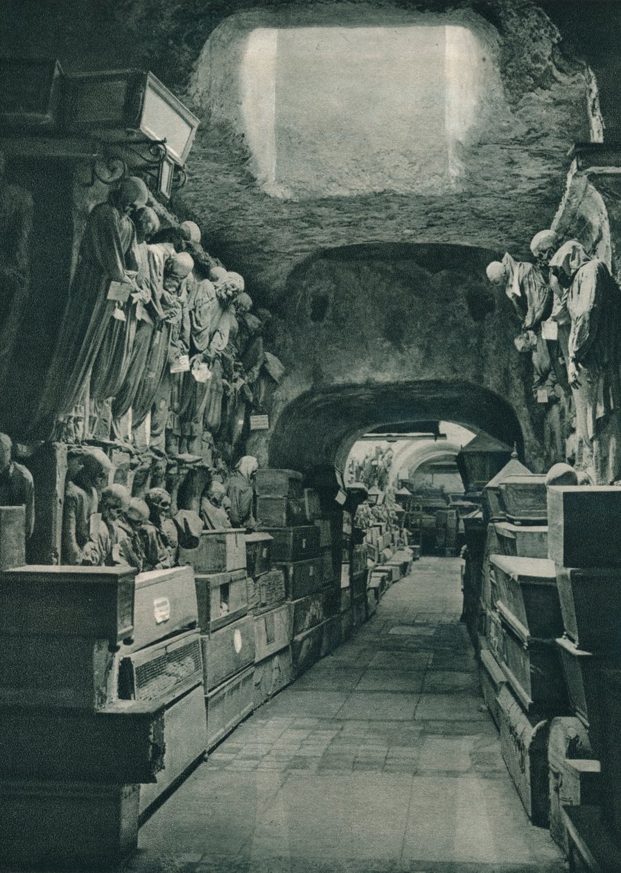Katakumby Kapucynów, Palermo, Sycylia, Włochy, 1927 autorstwa Eugen Poppel
