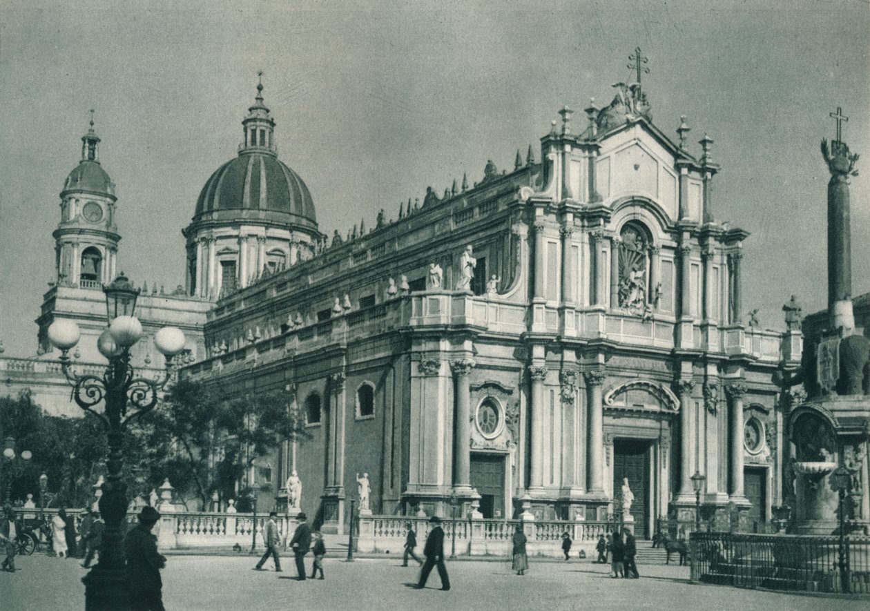 Katedra w Katanii, Sycylia, Włochy, 1927 autorstwa Eugen Poppel