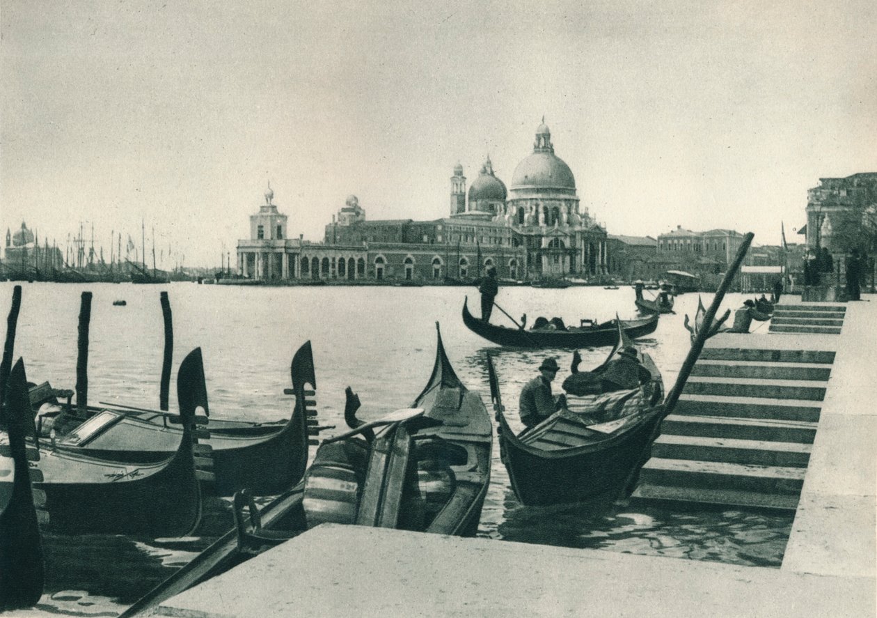 Kościół Santa Maria della Salute i Dogana, Wenecja, Włochy, 1927. autorstwa Eugen Poppel