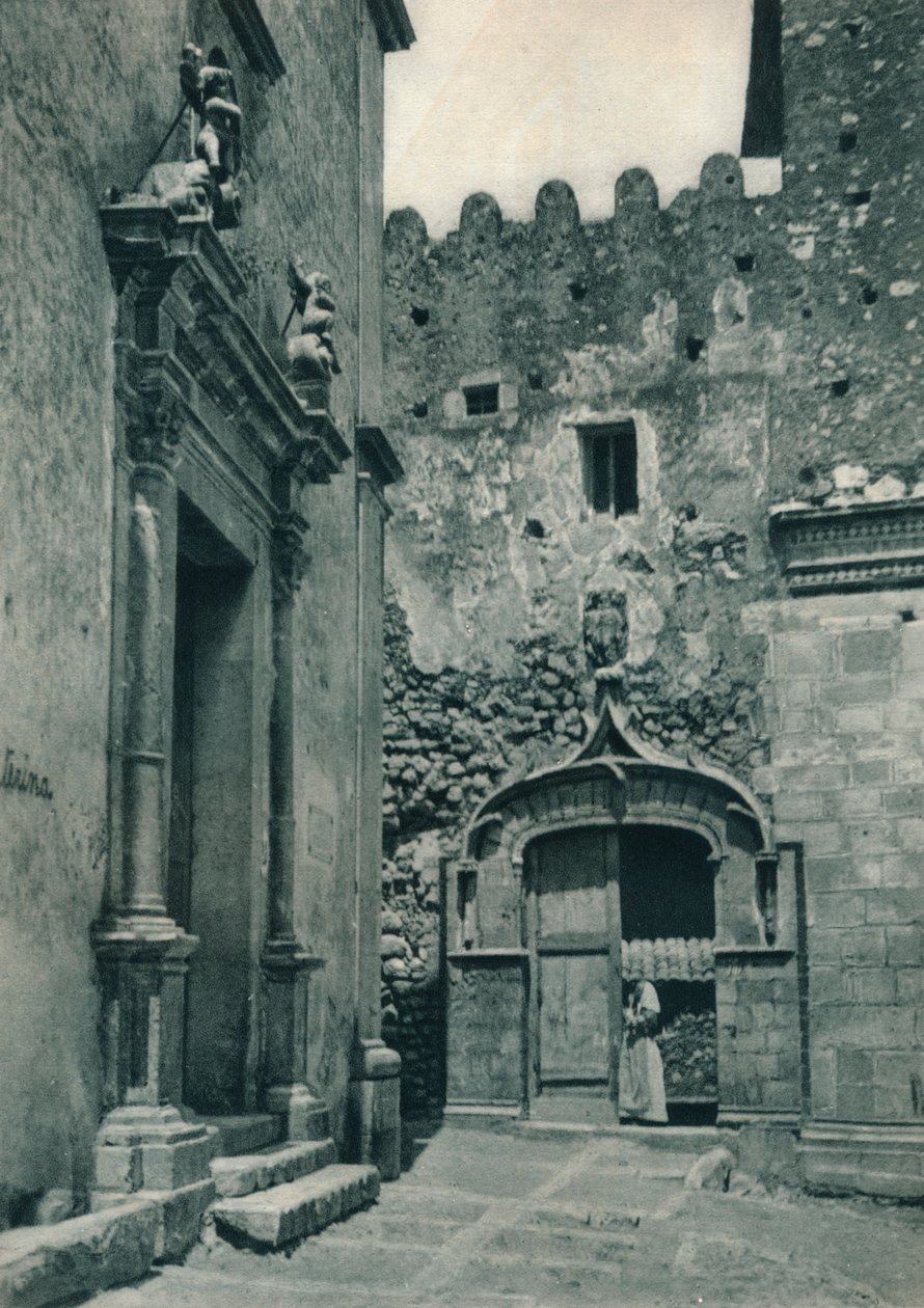 Wejście do kościoła, Taormina, Sycylia, Włochy, 1927 autorstwa Eugen Poppel