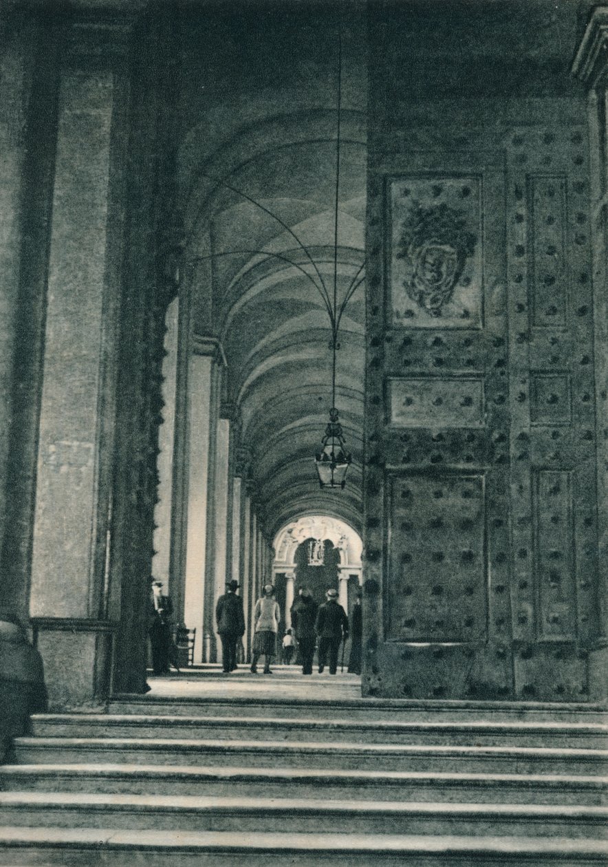 Wejście do Watykanu z Placu Świętego Piotra, Rzym, Włochy, 1927 autorstwa Eugen Poppel