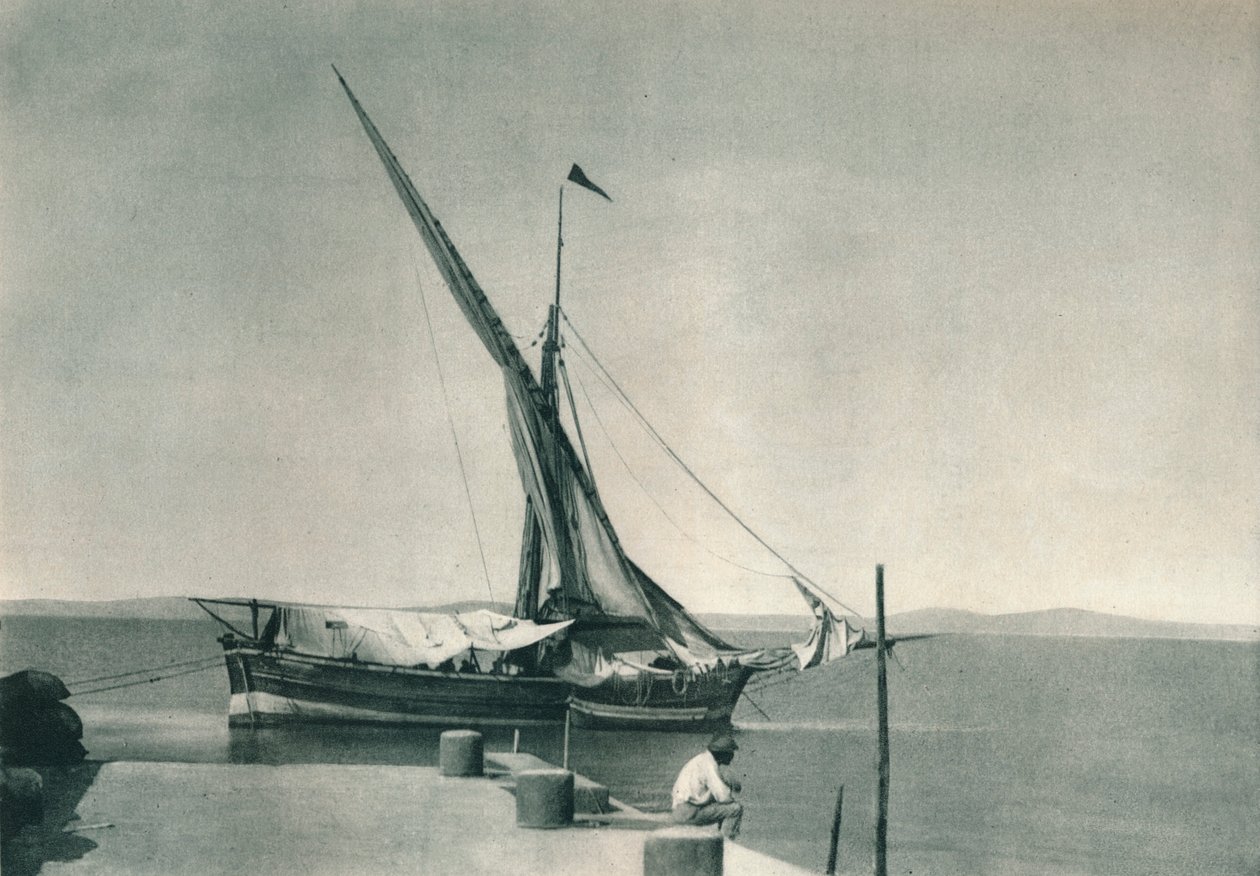 Port, Ischia, Włochy, 1927 autorstwa Eugen Poppel