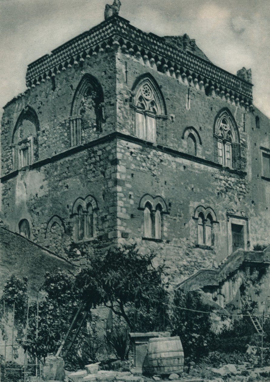 Dom z czasów panowania islamu, Taormina, Sycylia, Włochy, 1927 autorstwa Eugen Poppel