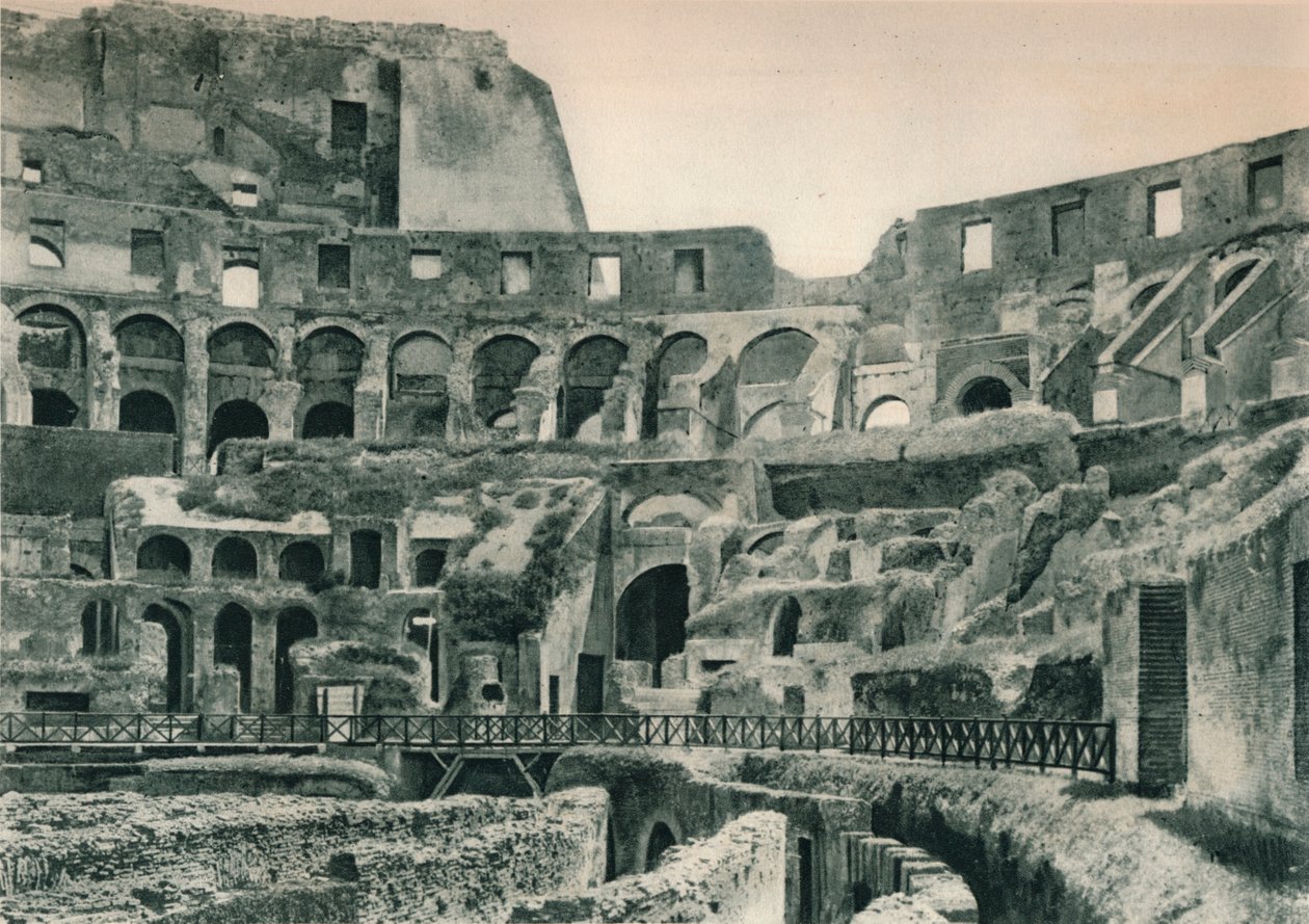 Wnętrze Koloseum, Rzym, Włochy, 1927 autorstwa Eugen Poppel