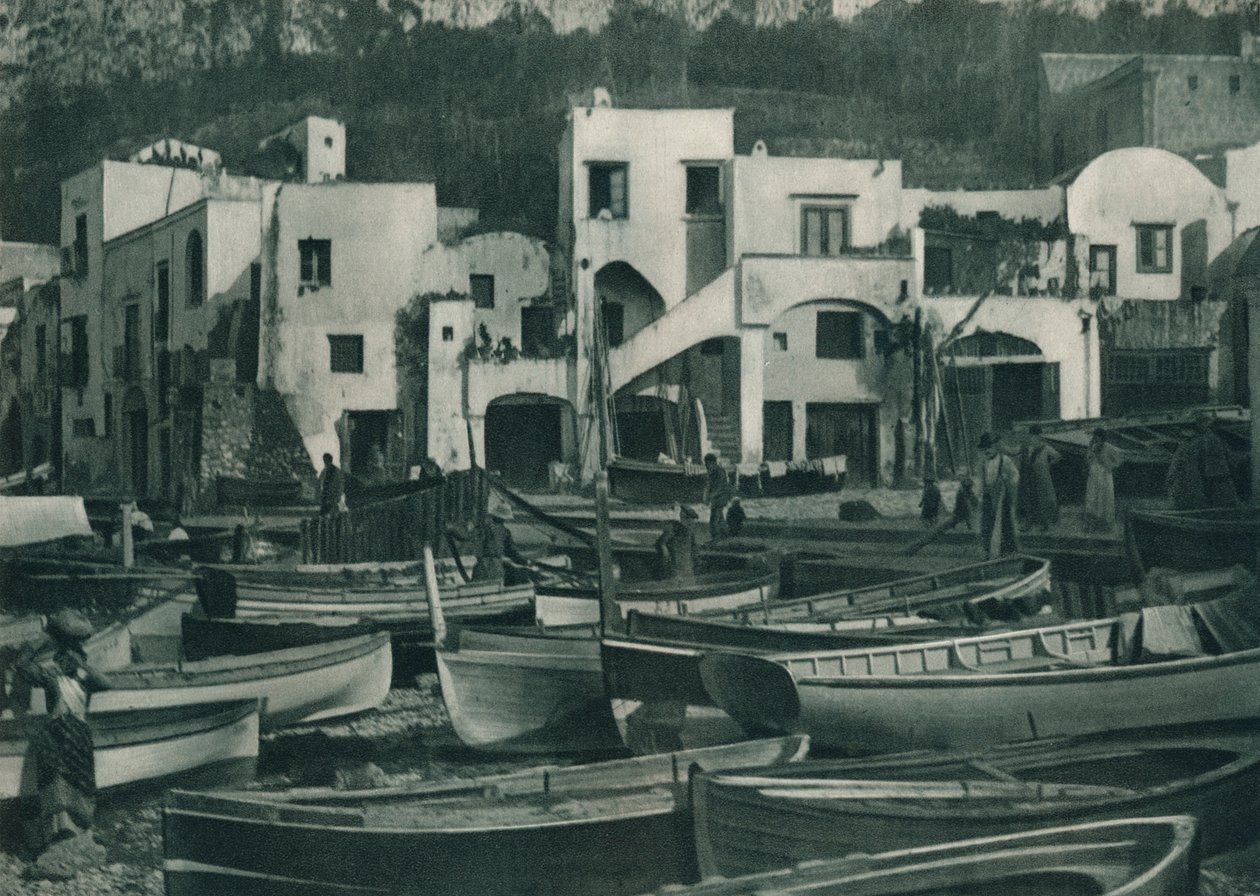 Marina Grande, Capri, Włochy, 1927 autorstwa Eugen Poppel