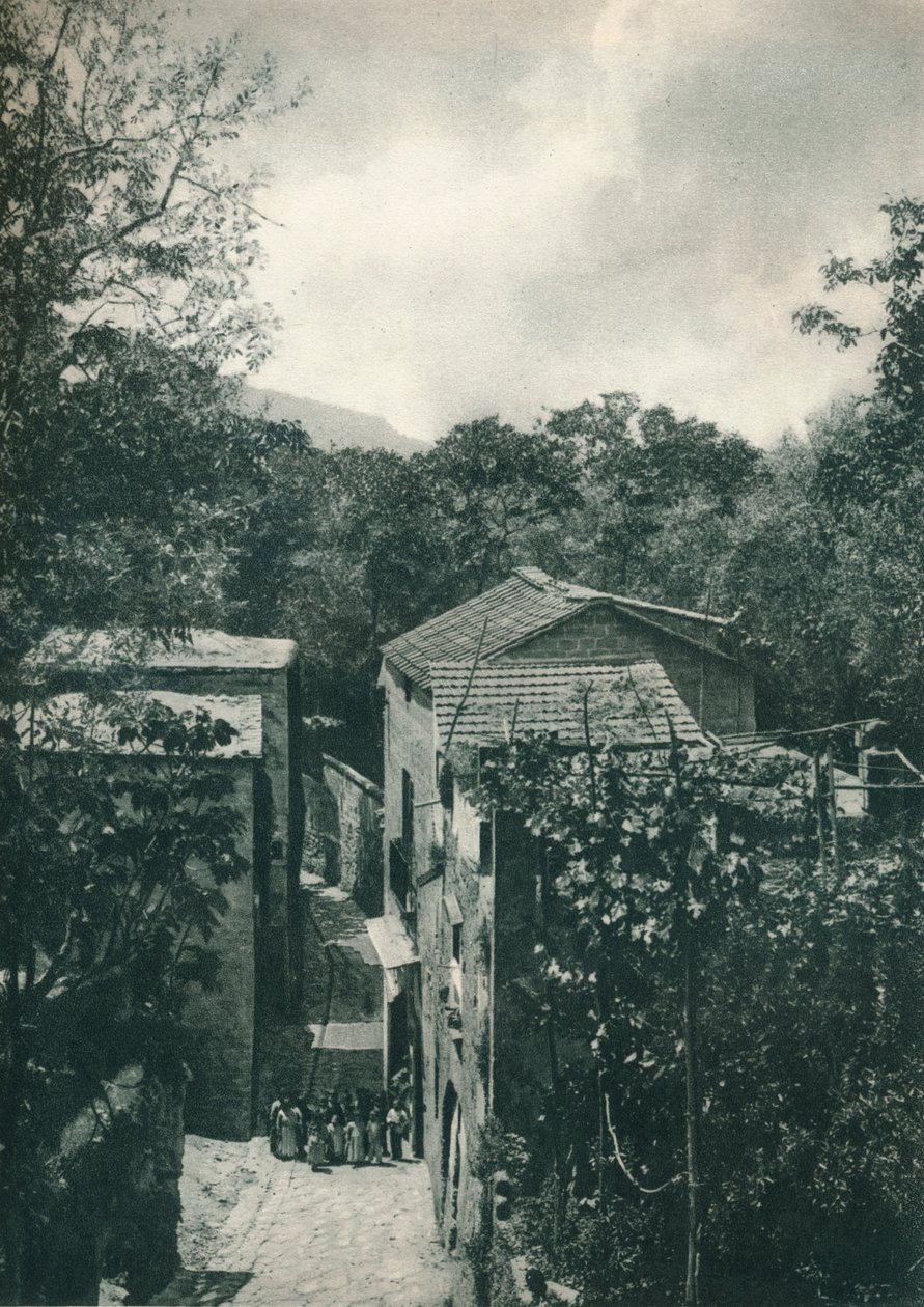 Wąska ulica, Capri, Włochy, 1927 autorstwa Eugen Poppel