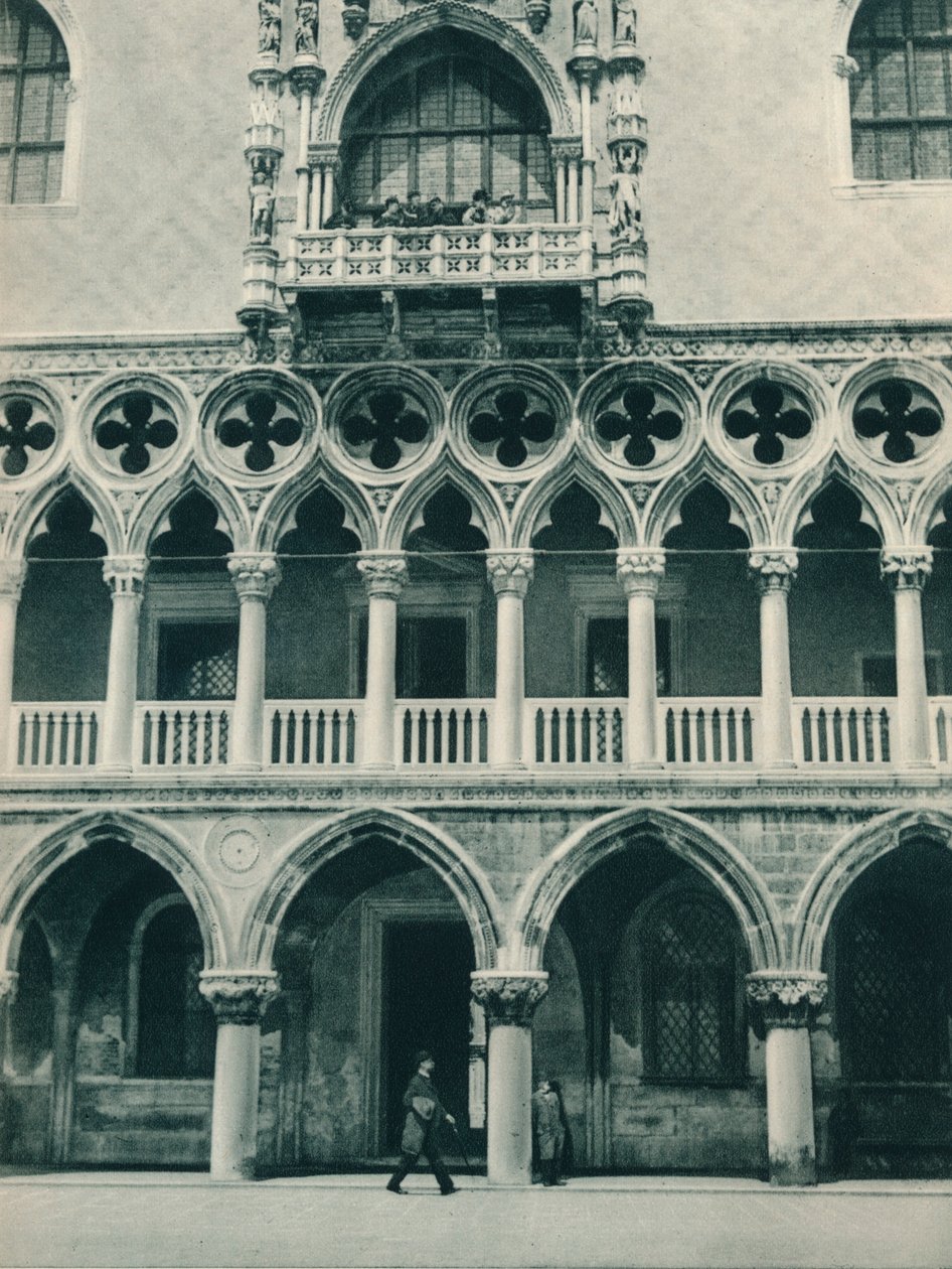 Część Pałacu Dożów, Wenecja, Włochy, 1927 autorstwa Eugen Poppel