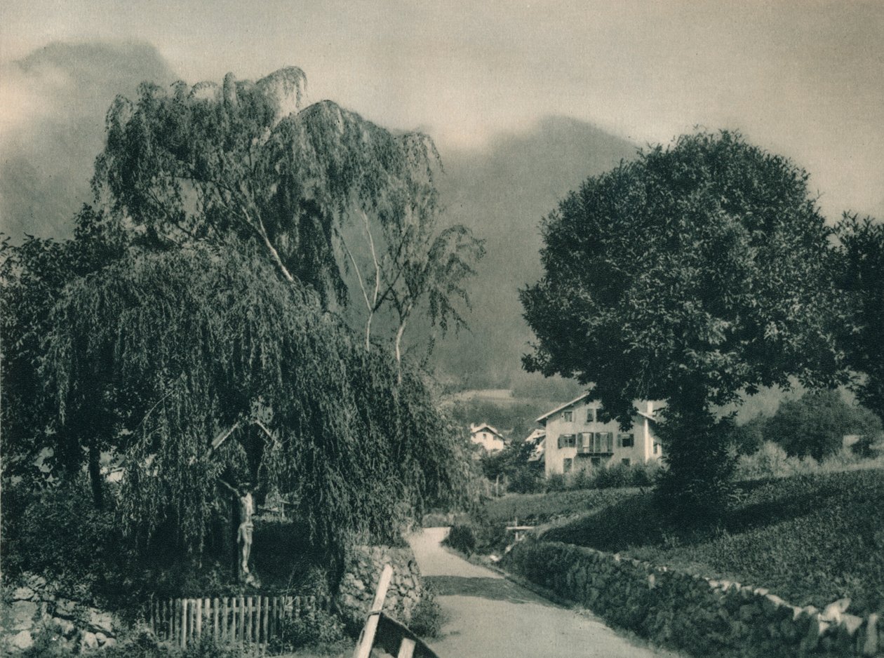 Droga do Zamku Tyrolskiego, Merano, Południowy Tyrol, Włochy, 1927 autorstwa Eugen Poppel