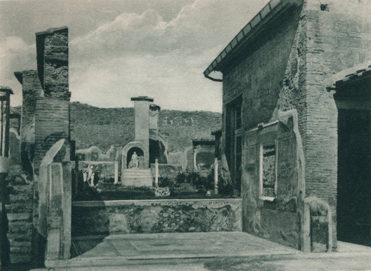 Ulica wznosząca się na forum, Pompeje, Włochy, 1927 autorstwa Eugen Poppel