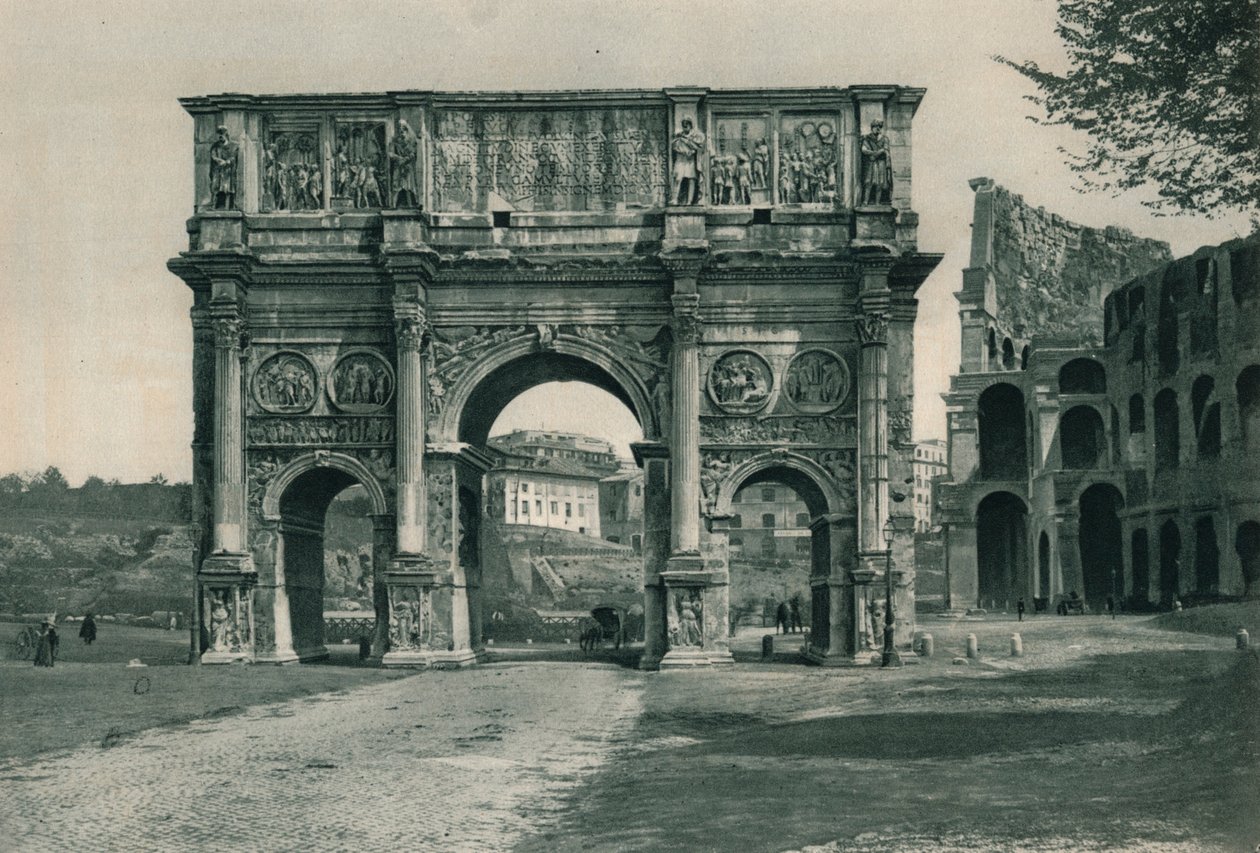Łuk Konstantyna, Rzym, Włochy, 1927 autorstwa Eugen Poppel
