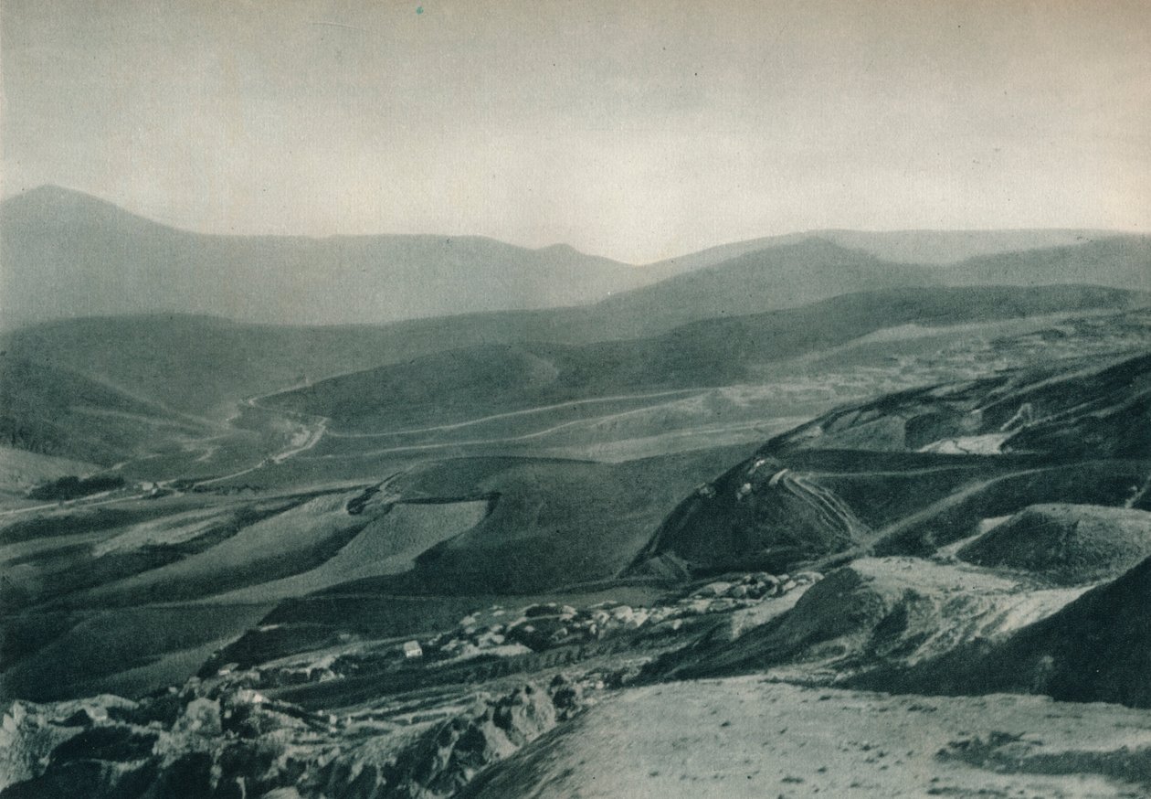Widok kopalni siarki, Agrigento, Sycylia, Włochy, 1927 autorstwa Eugen Poppel