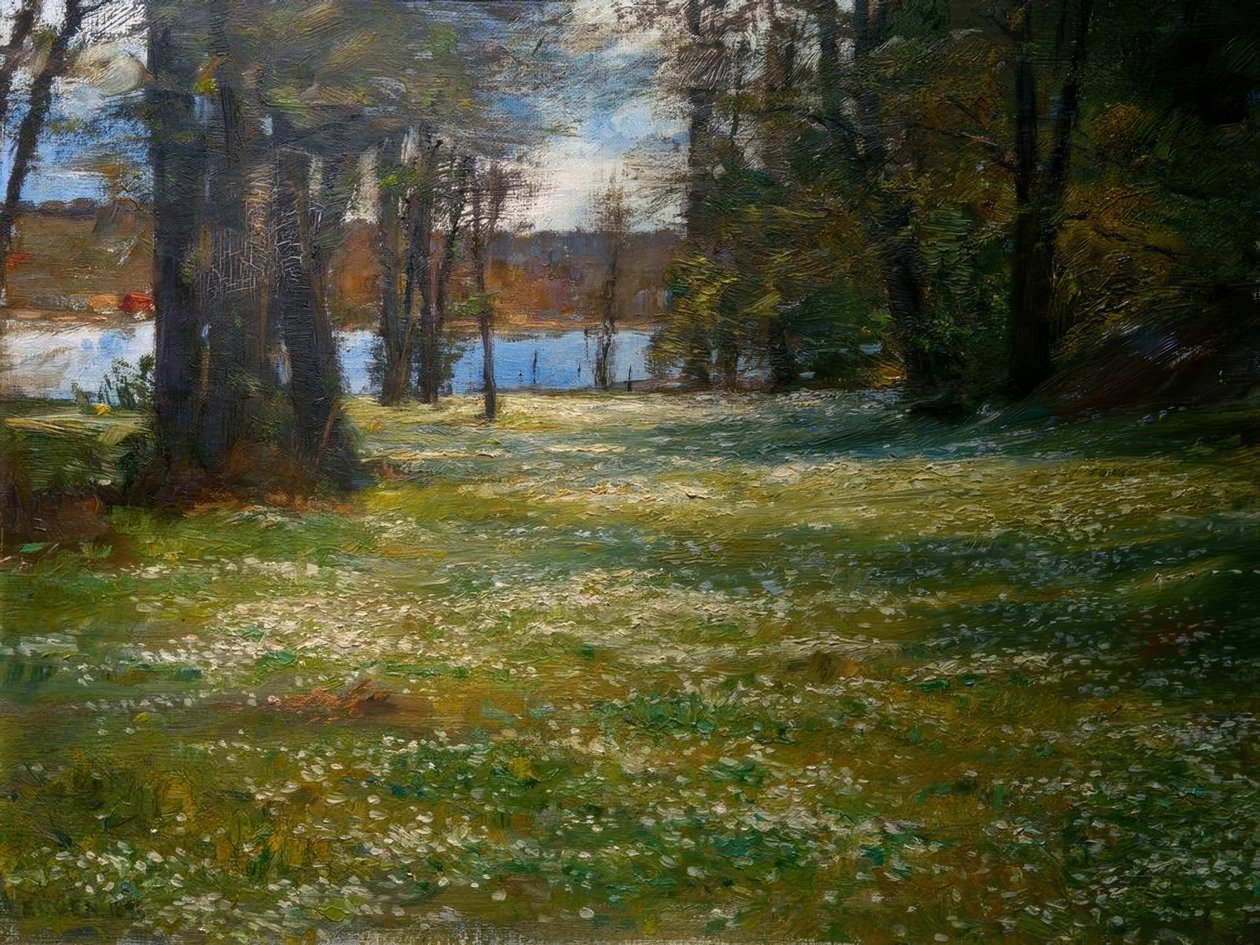 Białe zawilce autorstwa Eugen Prinz von Schweden