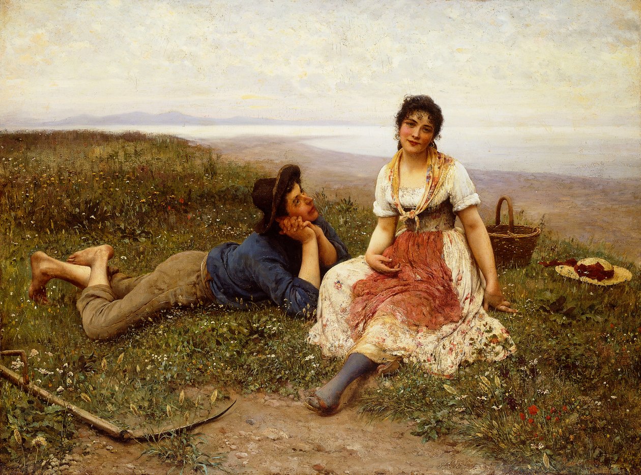 Flirt, 1887 autorstwa Eugen von Blaas