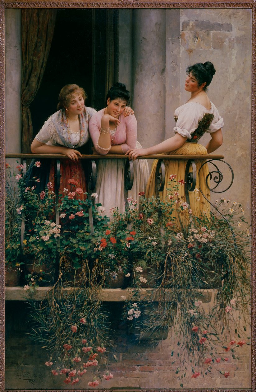 Balkon autorstwa Eugen von Blaas