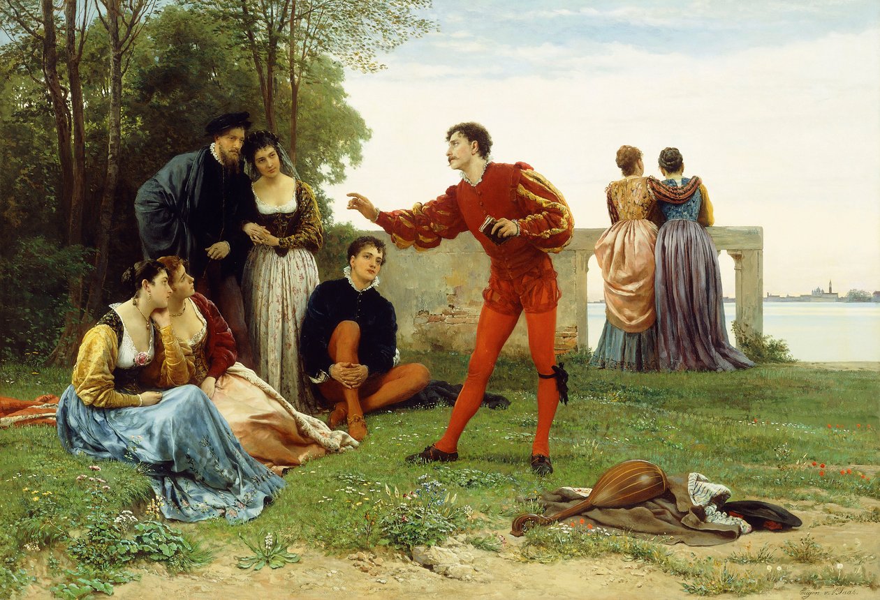 Recital, autorstwa Eugen von Blaas