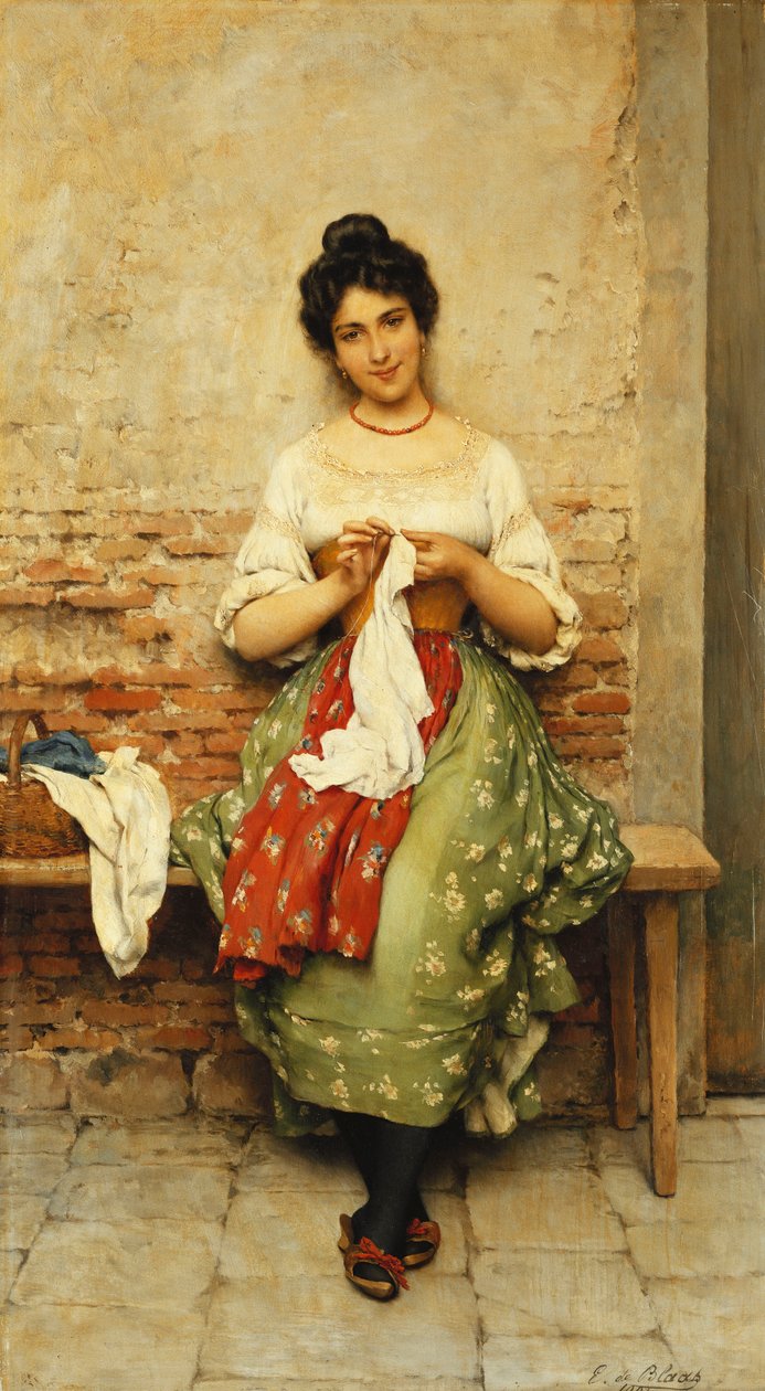 Krawcowa, 1901 autorstwa Eugen von Blaas