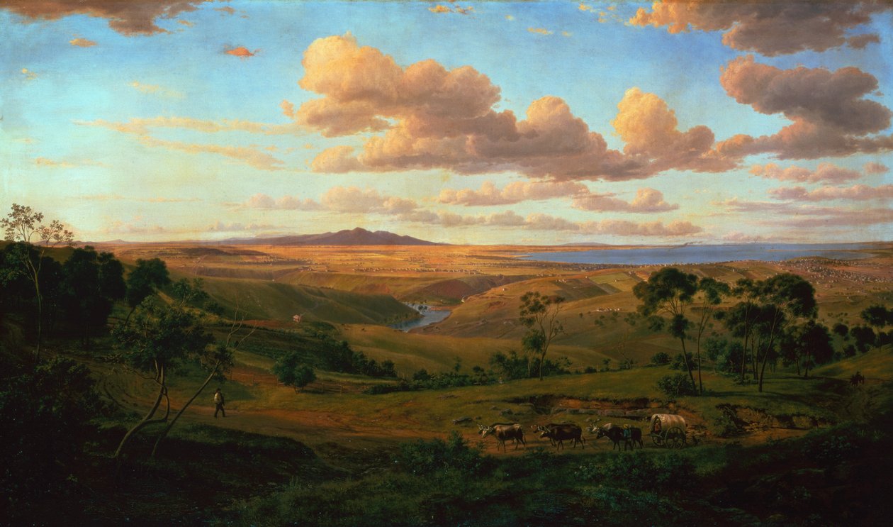Widok Geelong autorstwa Eugen von Guerard