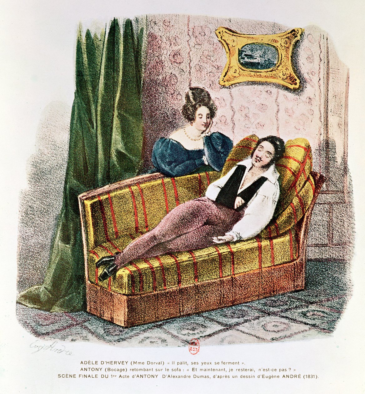 Marie Dorval (1798-1849) w roli Adele d