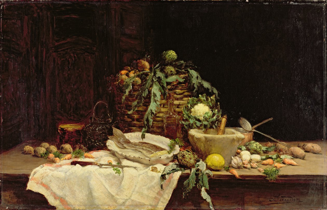 Martwa natura autorstwa Eugene Benoit Baudin