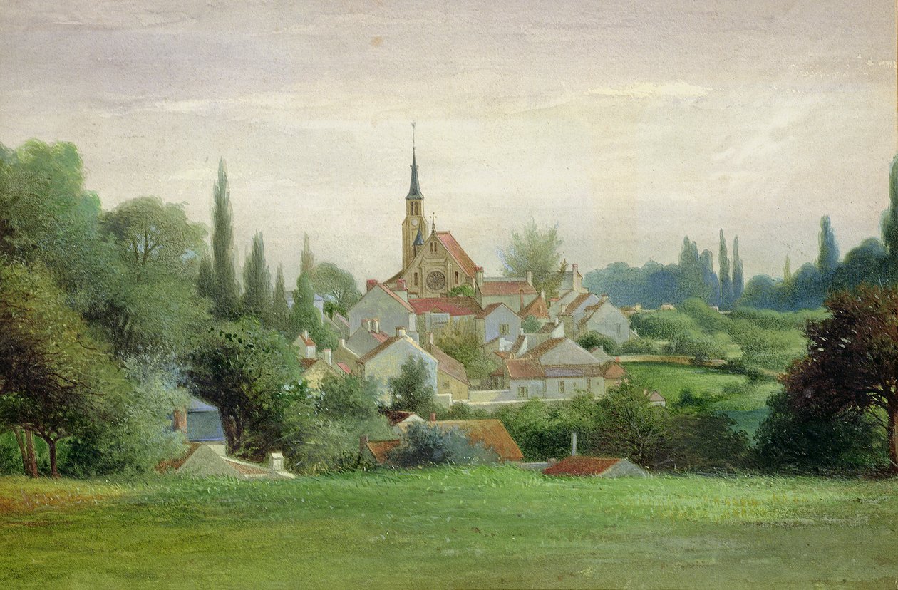 Verriere-le-Buisson, ok.1880 autorstwa Eugene Bourrelier