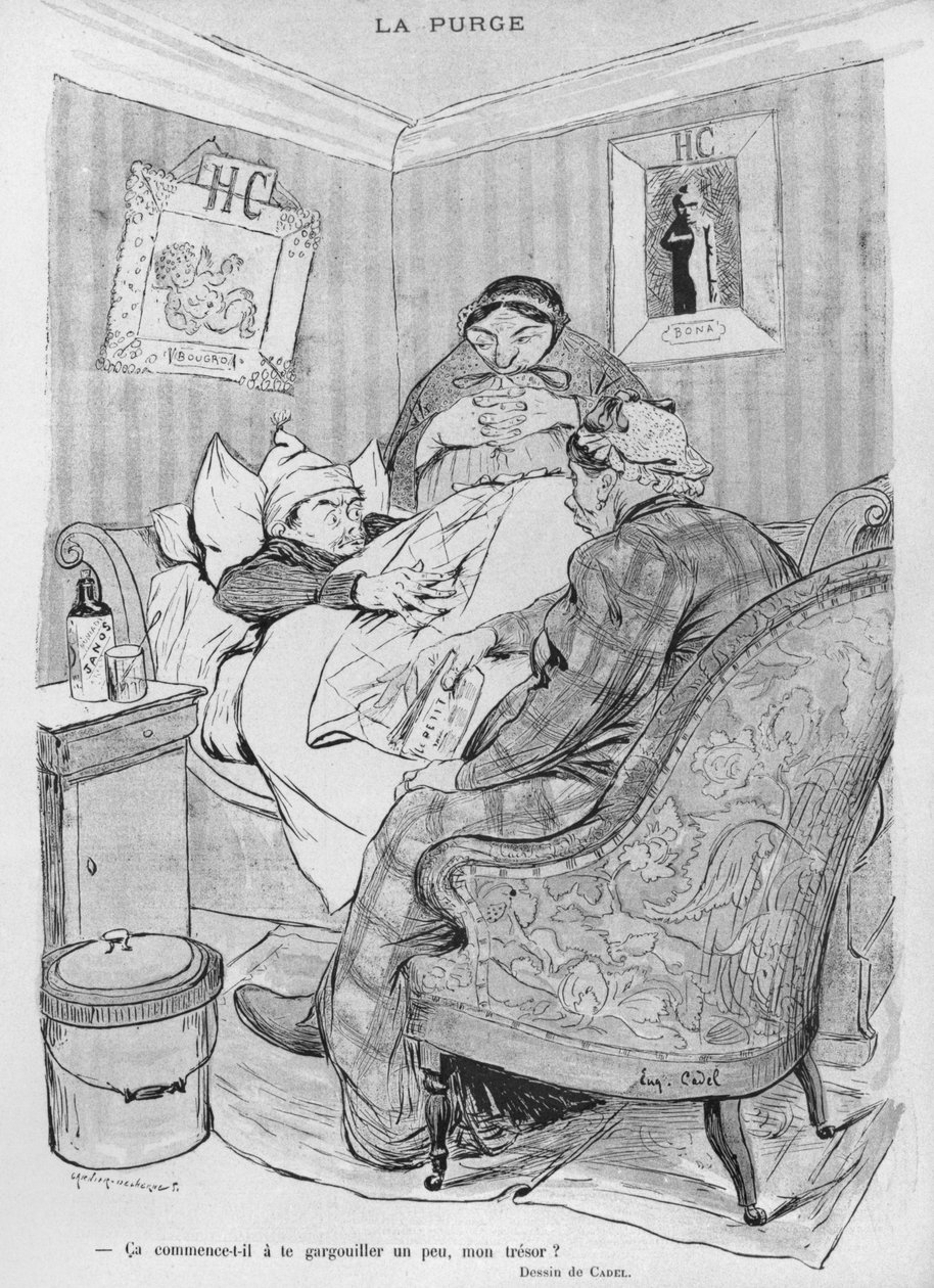 Czystka, ilustracja z „Le Rire”, 6 marca 1897 r. autorstwa Eugene Cadel