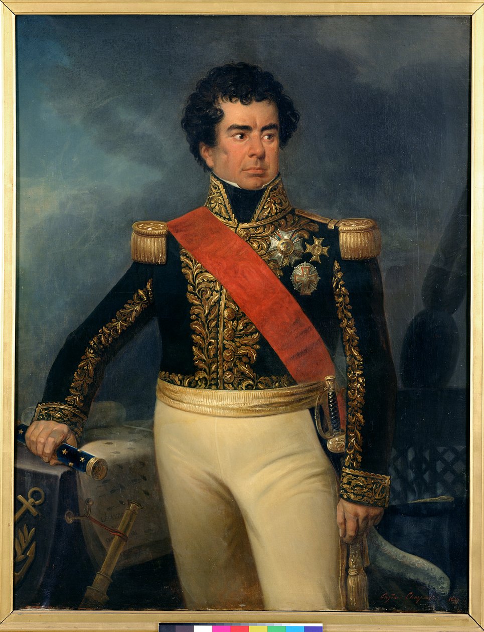 Portret Victor-Guy (1775-1846) Baron Duperre, 1839 autorstwa Eugene Charpentier