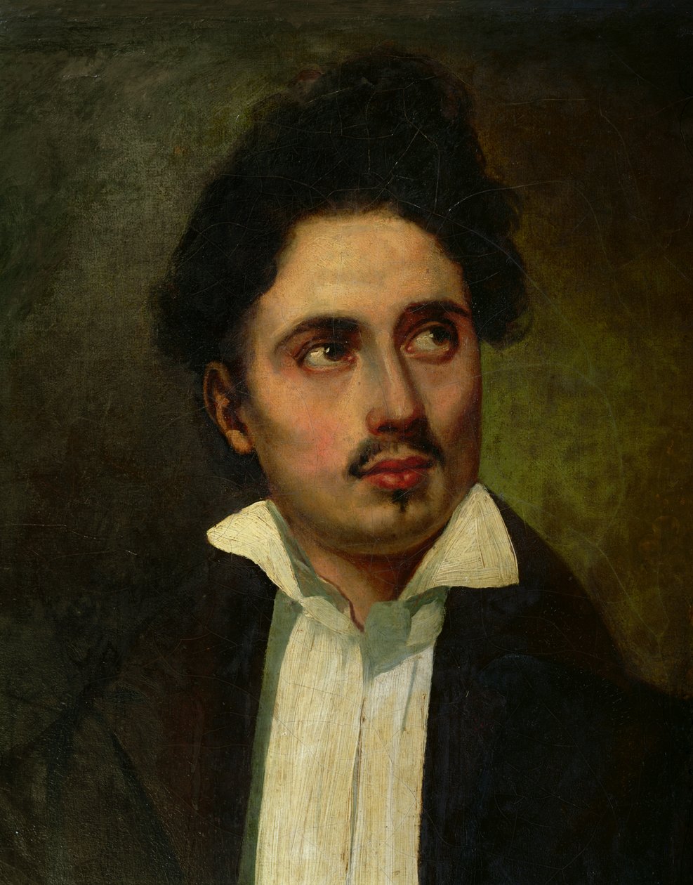 Alexandre Dumas Pere (1803-70) jako młody mężczyzna, ok. 1825-30 autorstwa Ferdinand Victor Eugene Delacroix