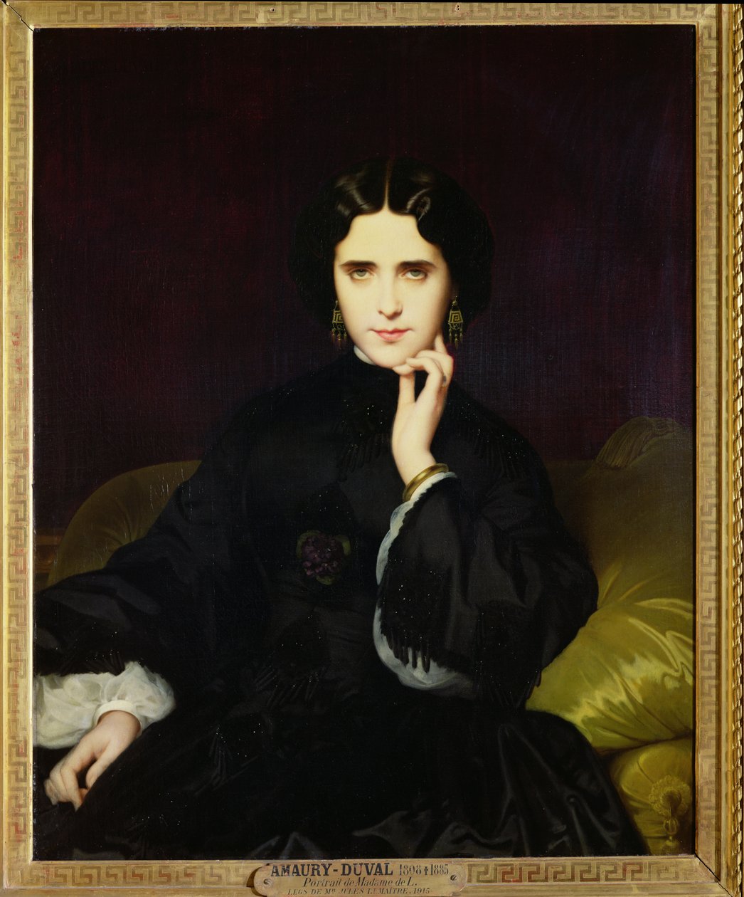 Portret Joanny de Tourbay (1837-1908) 1862 autorstwa Eugene Emmanuel Amaury Duval
