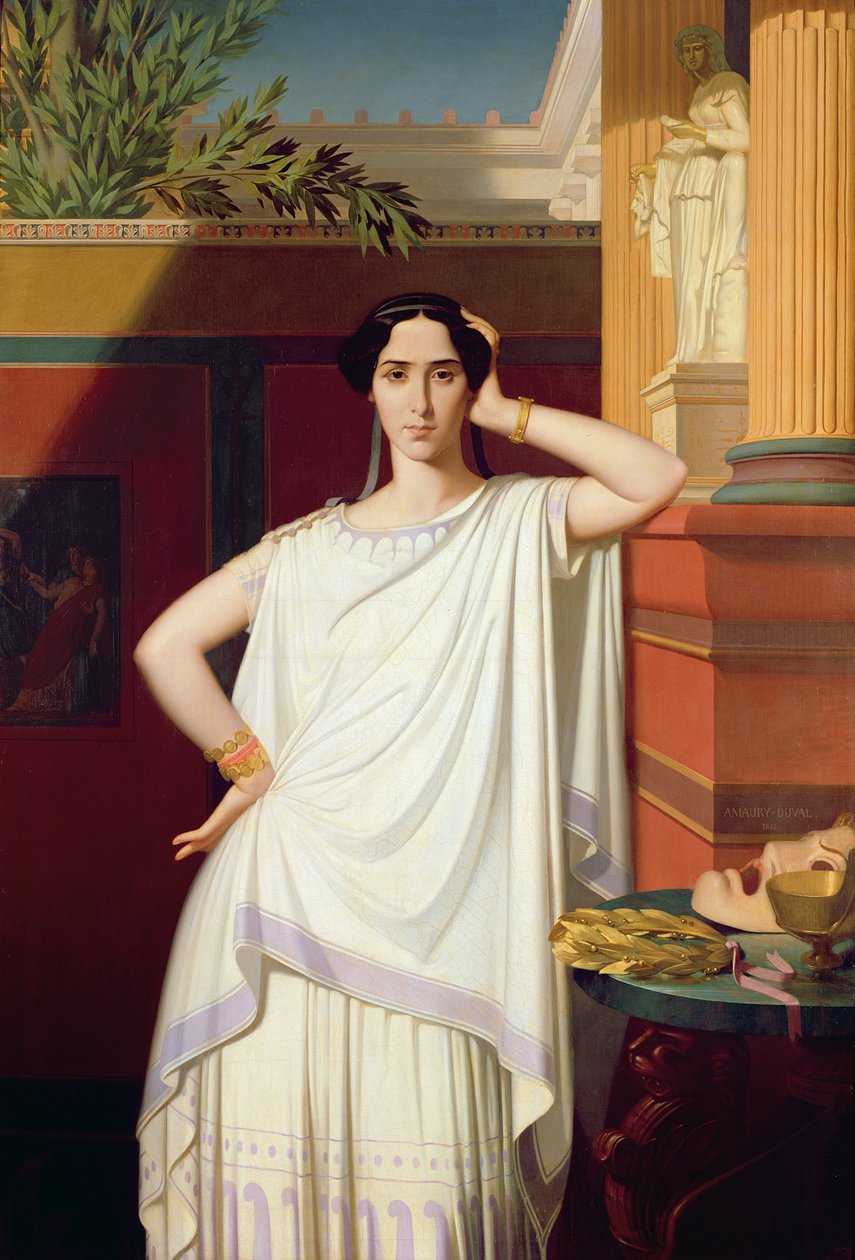 Tragedia czyli Portret Racheli, 1854 autorstwa Eugene Emmanuel Amaury Duval