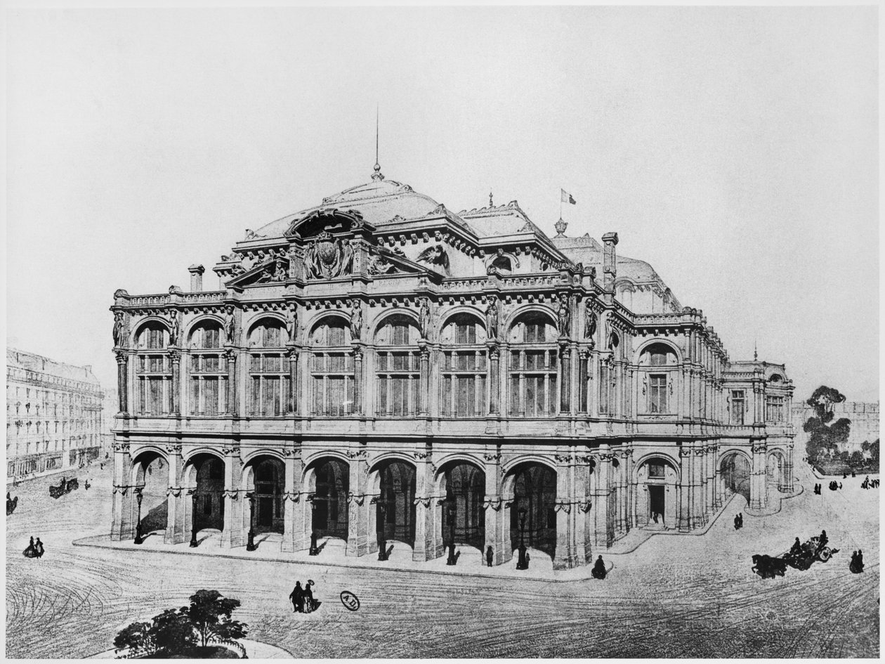 Projekt konkursowy dla Opery Paryskiej autorstwa Eugene Emmanuel Viollet le Duc