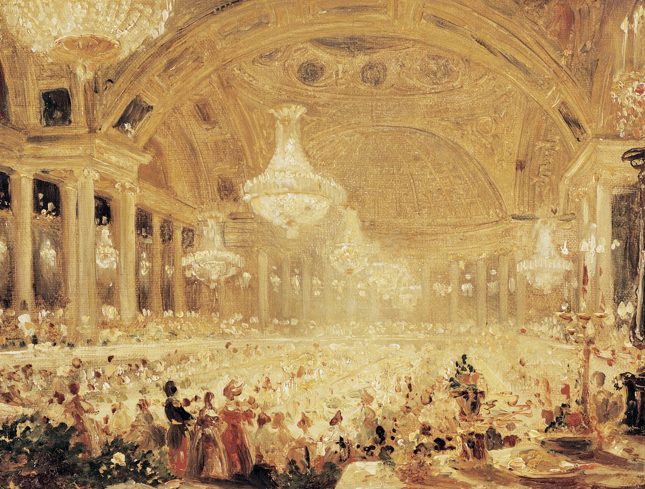 Kolacja w Tuileries autorstwa Eugene Emmanuel Viollet le Duc