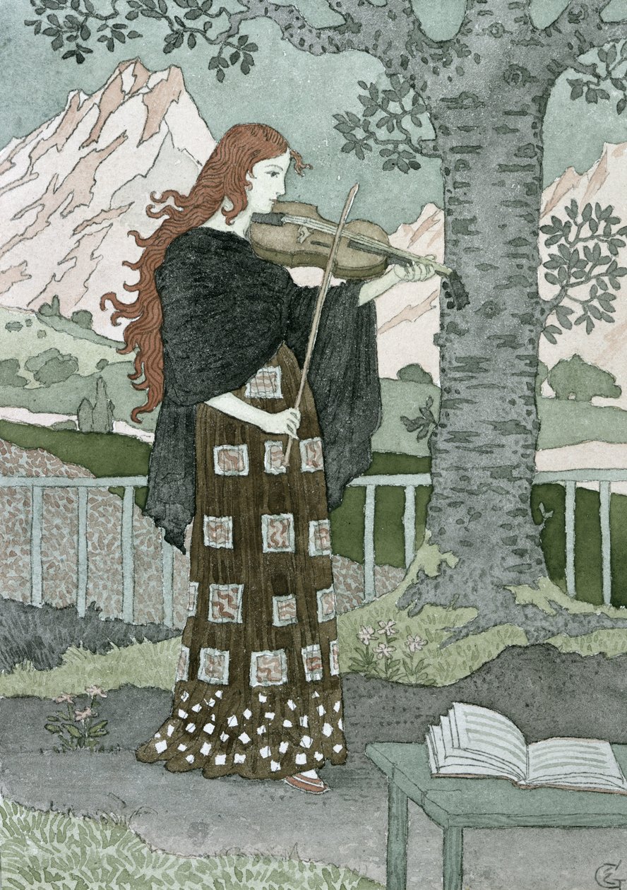Muzyk autorstwa Eugene Grasset