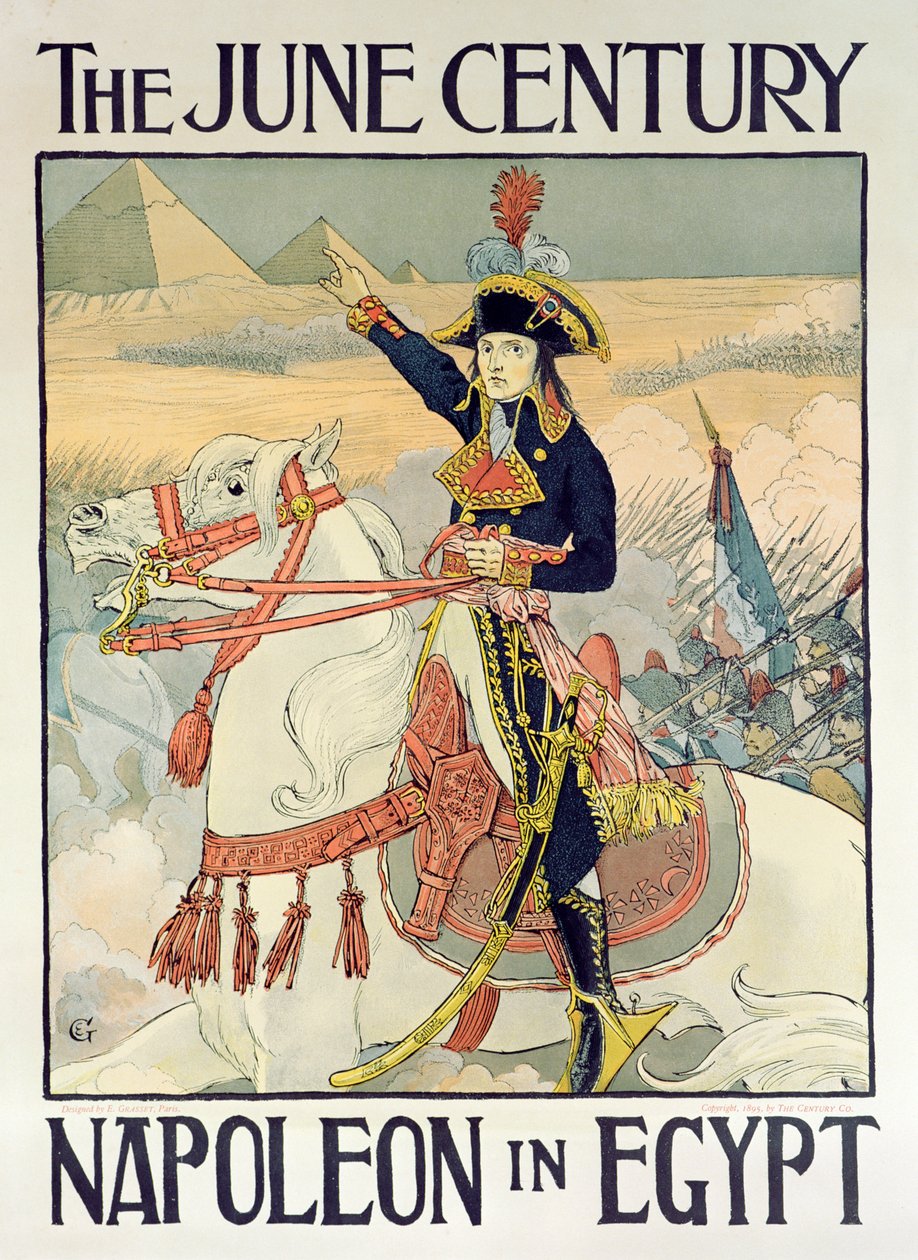 Plakat do magazynu The Century – „Napoleon w Egipcie”, 1895 autorstwa Eugene Grasset