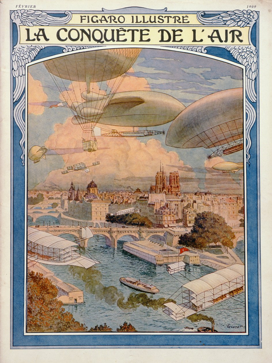 Podbój powietrza, 1909 autorstwa Eugene Grasset