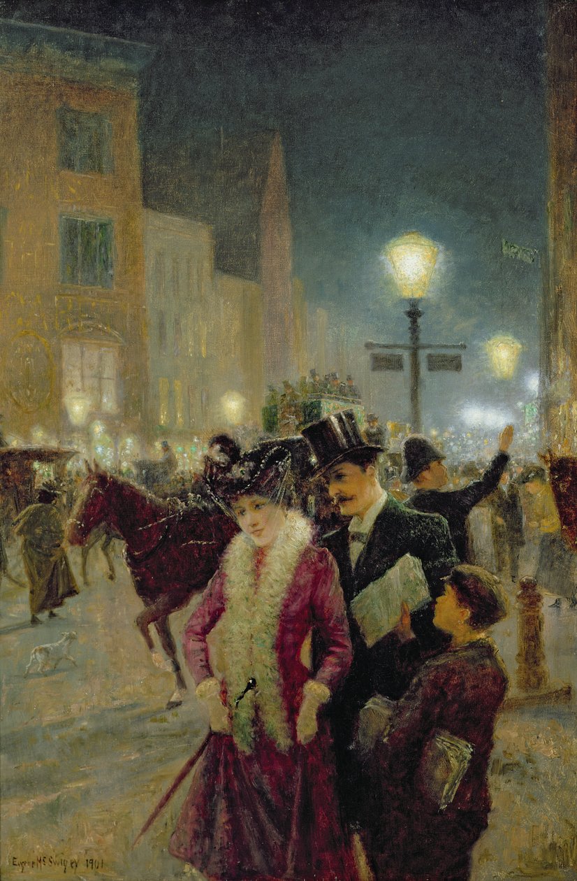 Edwardiański Londyn, 1901 autorstwa Eugene Joseph McSwiney