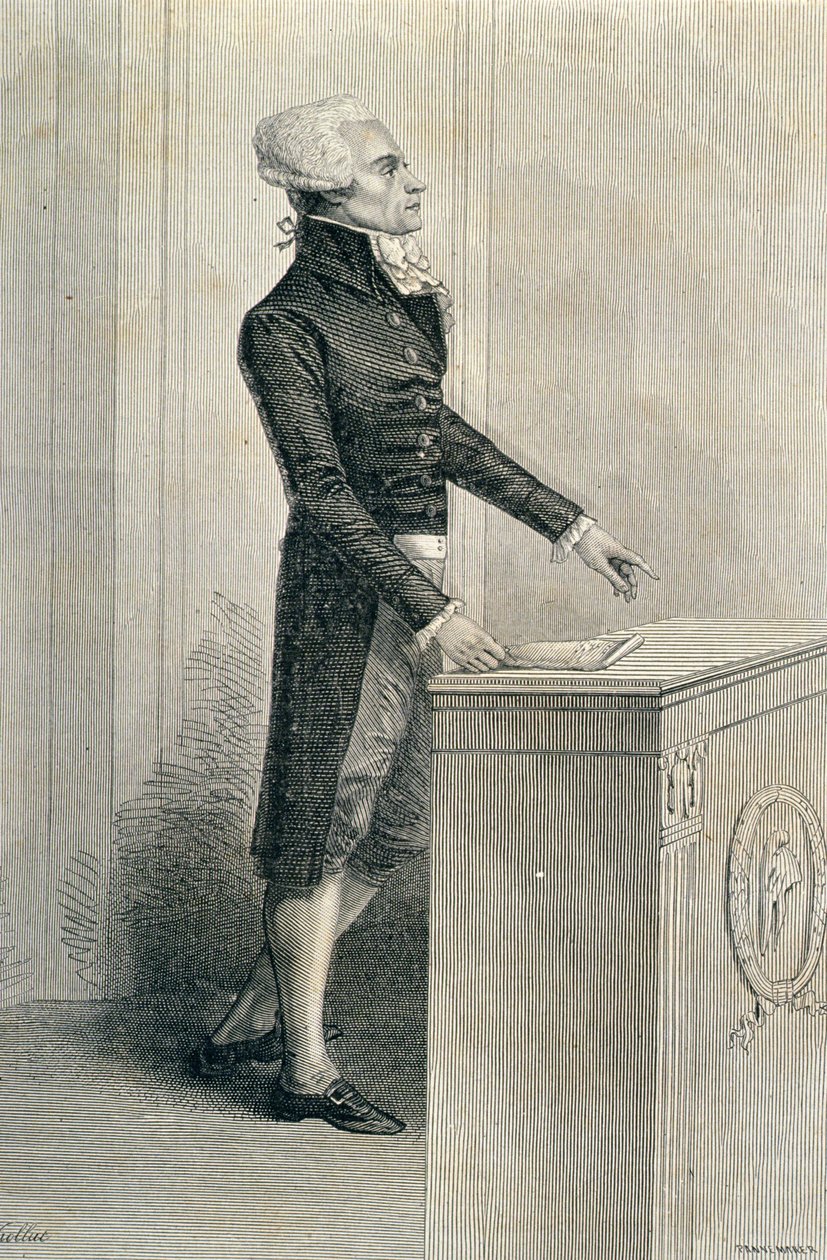 مکسیمیلین دی روبسپیر (1758-94) اورینګ، د سټیفن پانیماکر (1847-1930) پولی لخوا نقاش شوی autorstwa Eugene Joseph Viollat