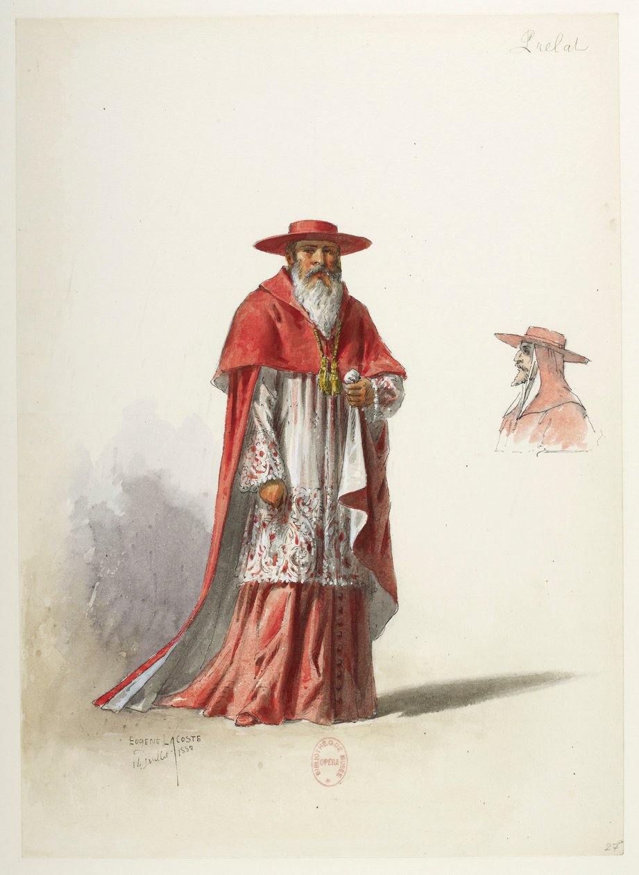 Saint-Saëns - Henryk VIII - Modele kostiumów - Lacoste - 27 autorstwa Eugene Lacoste