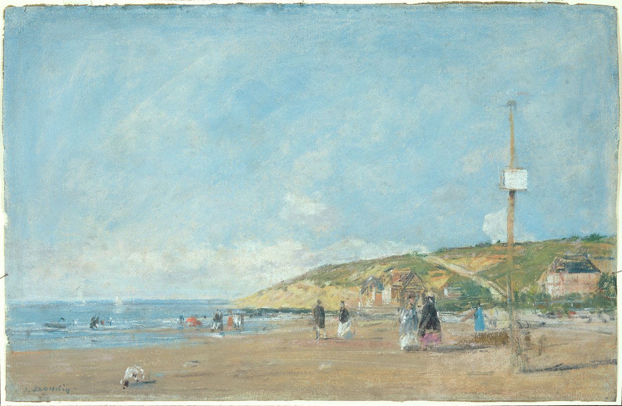 Brzeg morza (pastel na papierze) autorstwa Eugene Louis Boudin