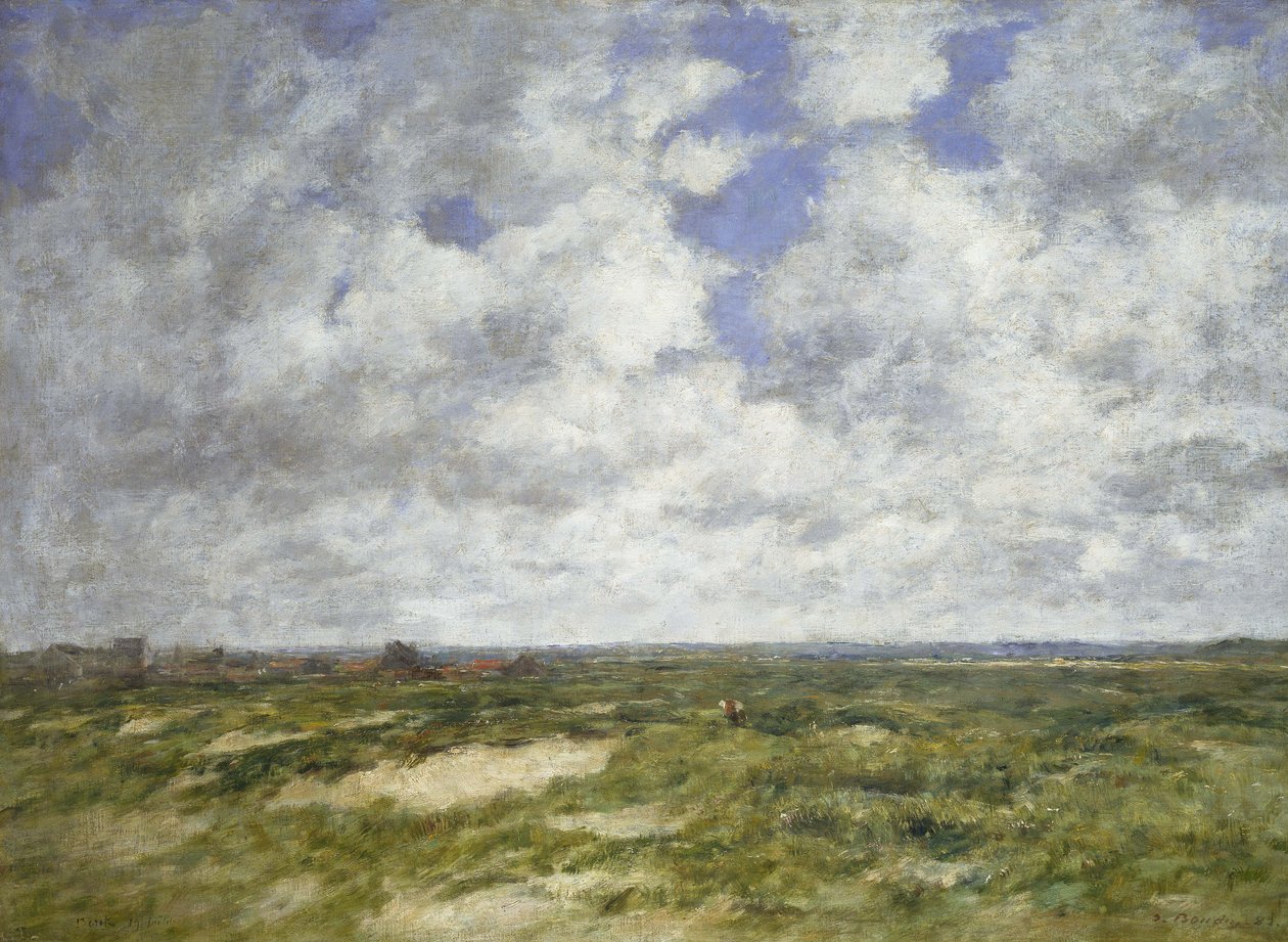 Berck, pochmurny krajobraz, 1882 autorstwa Eugene Louis Boudin
