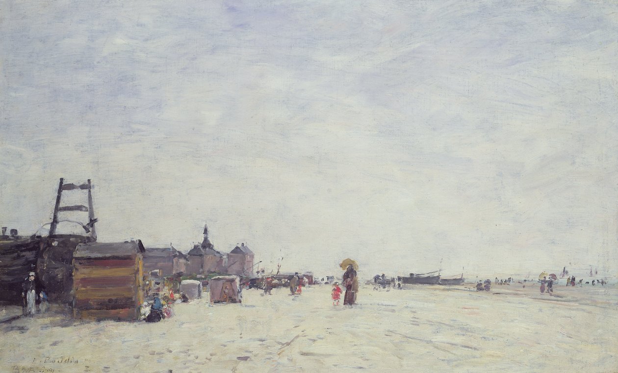 Berck-Plage, 1890 r. autorstwa Eugene Louis Boudin