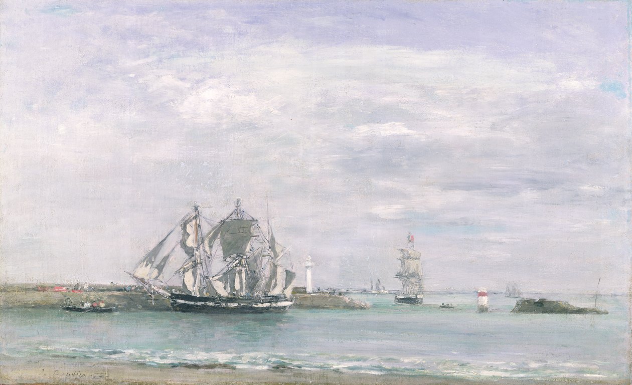 Portrieux autorstwa Eugene Louis Boudin