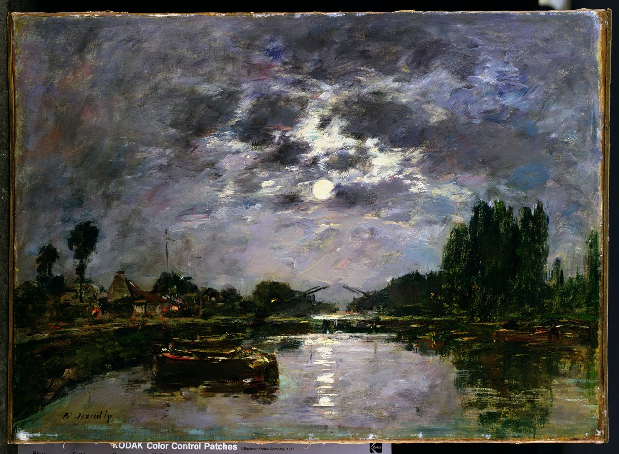 Wpływ Księżyca, 1891 autorstwa Eugene Louis Boudin