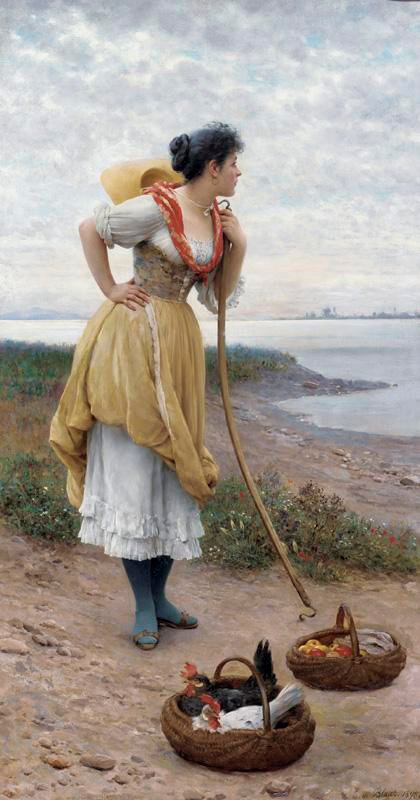 śnić na jawie autorstwa Eugene de Blaas
