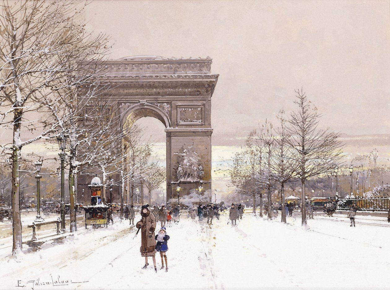 Łuk Triumfalny autorstwa Eugene Galien Laloue
